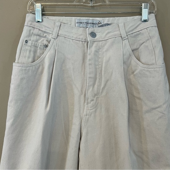 Vintage Mom Jeans High Waist Straight Leg Denim Oatmeal Beige Size 27 Brazilian - Picture 1 of 12